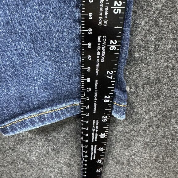 Kancan Skinny Jeans Women's 5/26 Blue Destroyed Mid Rise - Picture 7 of 9